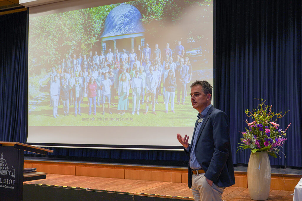 Schulleiter Rüdiger Hoff erläuterte die Entwicklungen im vergangenen Jahr.