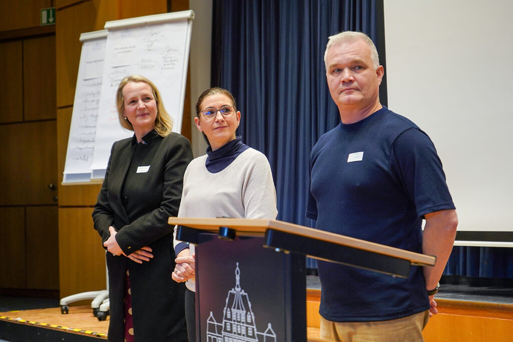 Die neu gewählten Mitglieder des Elternbeirats: Christine 
Merz, Nora Ganter, Stefan Nowak (von links)